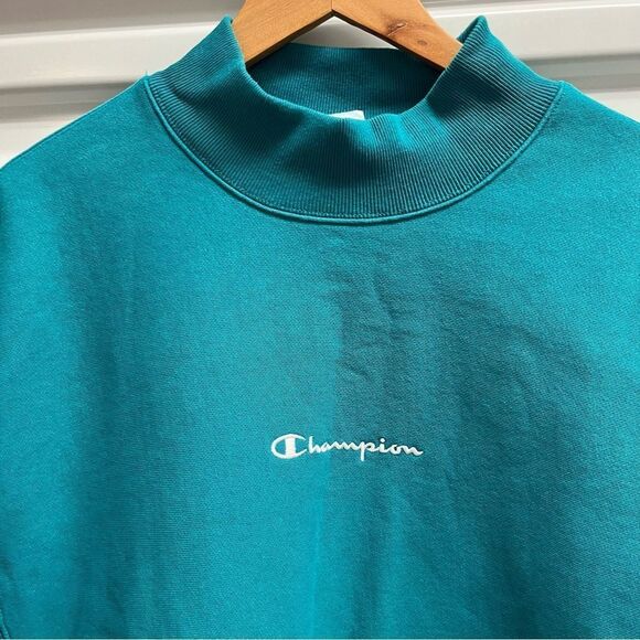 Rare Champion Reverse Weave Heavyweight Moc Neck Sweatshirt (M) - Picture 2 of 8